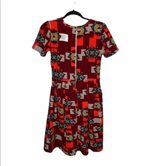 New Lularoe Womens Amelia Dress Small Aztec Print - Picture 5 of 5